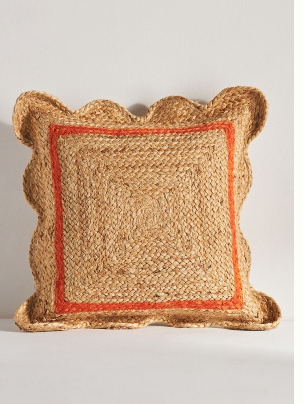 Anthropologie Jute Scalloped Pillows 2